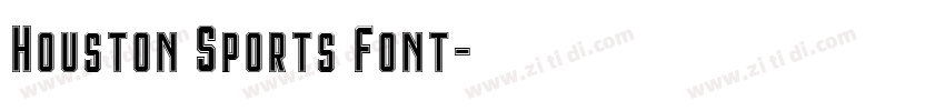 Houston Sports Font字体转换